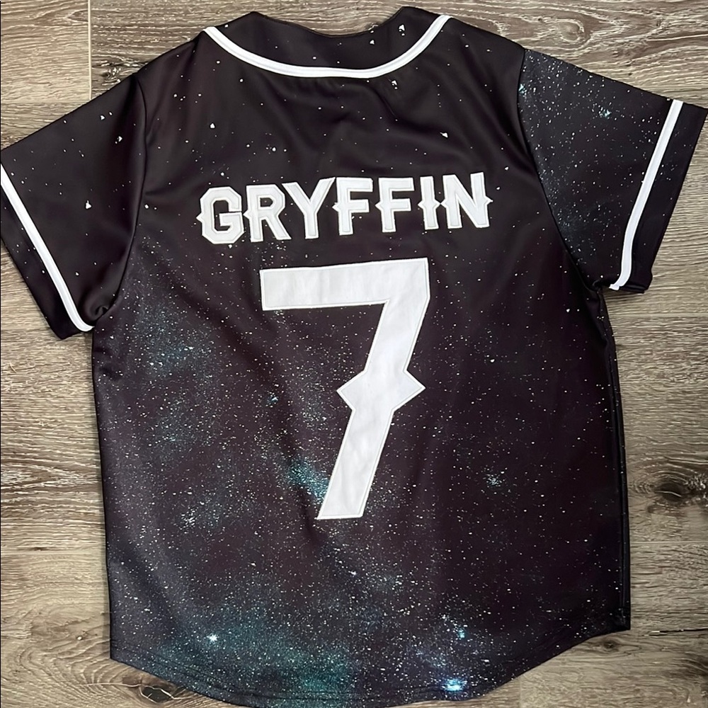 Kids Galaxy Baseball Shirt - Black View 2